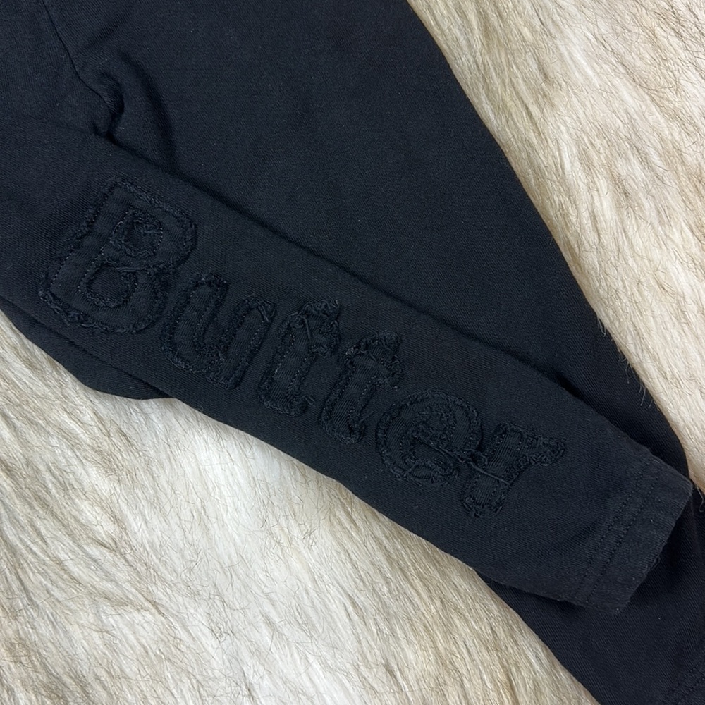 Butter Super Soft Black Jogger Pants Kids Size 4 Unisex NWOT